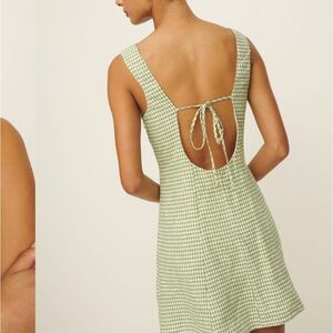 Amorette Linen Dress Reformation